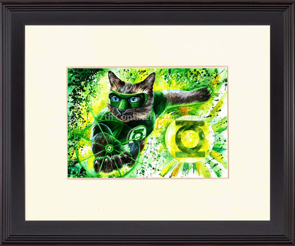 Green Lantern Cat Art at 7th-continent-company.com - 7 CONTINENT COMPANY Sp. z o.o.