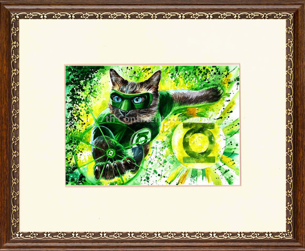 Green Lantern Cat Art at 7th-continent-company.com - 7 CONTINENT COMPANY Sp. z o.o.