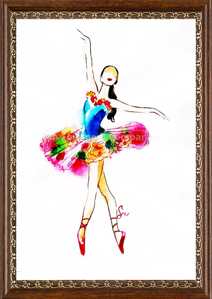 Ballerina. Watercolor at 7th-continent-company.com - 7 CONTINENT COMPANY Sp. z o.o.