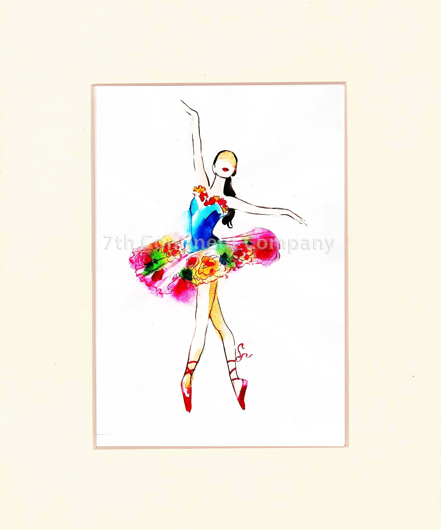 Ballerina. Watercolor at 7th-continent-company.com - 7 CONTINENT COMPANY Sp. z o.o.