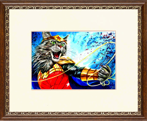 Wonder Woman Cat Art at 7th-continent-company.com - 7 CONTINENT COMPANY Sp. z o.o.