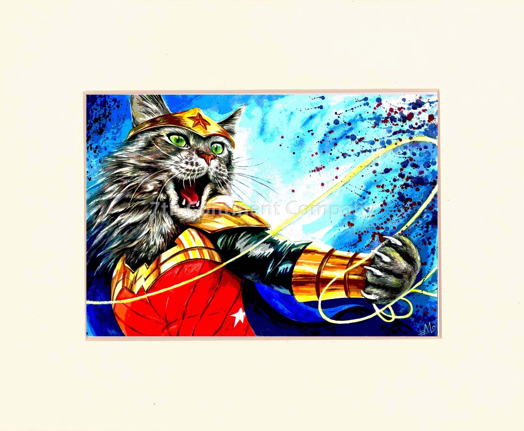 Wonder Woman Cat Art at 7th-continent-company.com - 7 CONTINENT COMPANY Sp. z o.o.