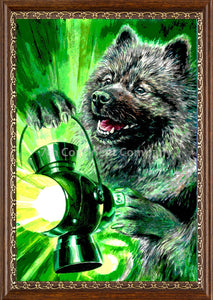 Green Lantern Dog Art at 7th-continent-company.com - 7 CONTINENT COMPANY Sp. z o.o.