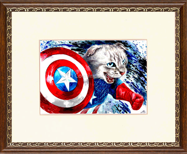 Captain America Cat Art at 7th-continent-company.com - 7 CONTINENT COMPANY Sp. z o.o.