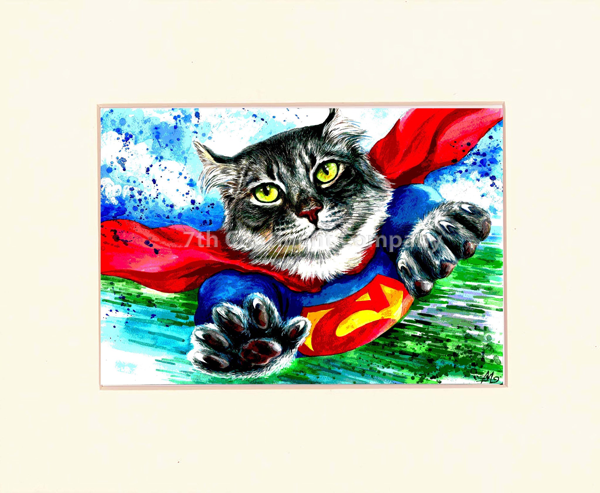 Superman Cat Art at 7th-continent-company.com - 7 CONTINENT COMPANY Sp. z o.o.