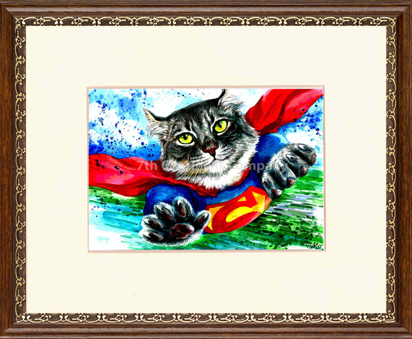 Superman Cat Art at 7th-continent-company.com - 7 CONTINENT COMPANY Sp. z o.o.