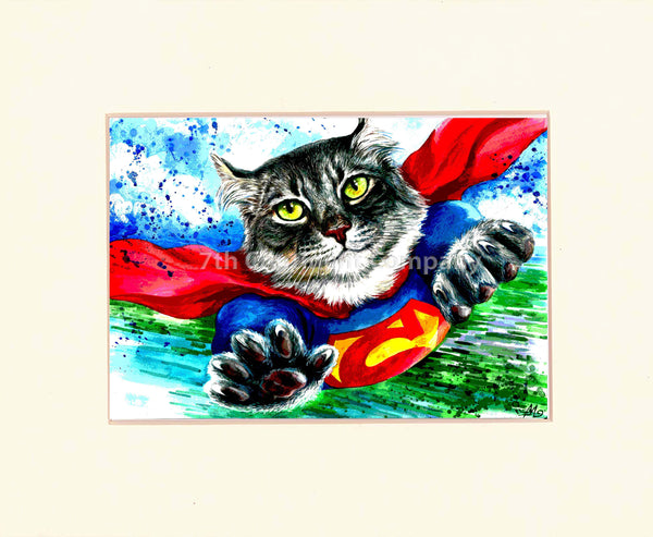 Superman Cat Art at 7th-continent-company.com - 7 CONTINENT COMPANY Sp. z o.o.