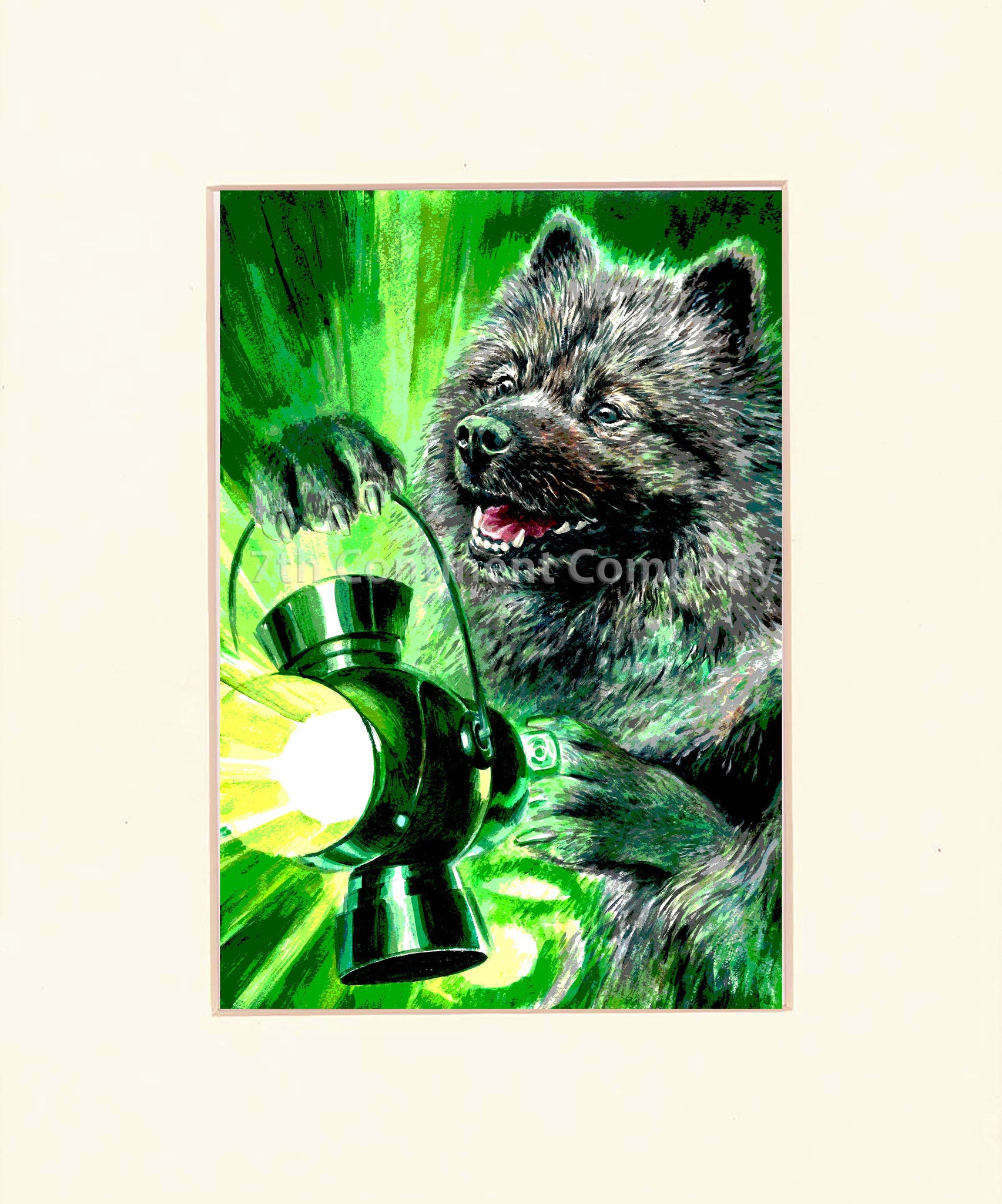 Green Lantern Dog Art at 7th-continent-company.com - 7 CONTINENT COMPANY Sp. z o.o.