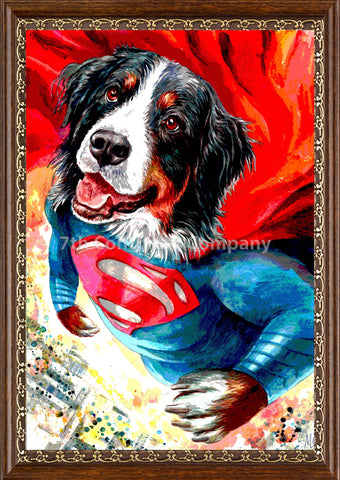 Superman Dog Art at 7th-continent-company.com - 7 CONTINENT COMPANY Sp. z o.o.